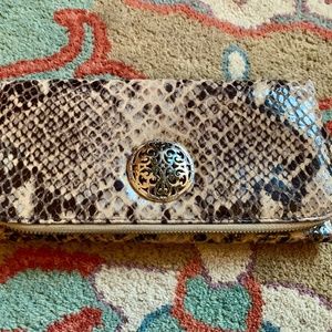 Authentic Brighton Bi-Fold Wallet-Snakeskin Print